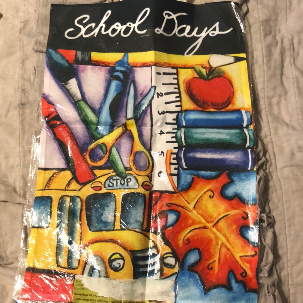 Back to School Garden Flag